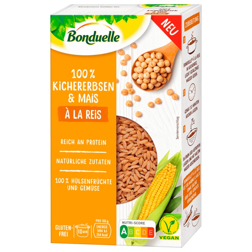 Bonduelle 100% Kichererbsen & Mais à la Reis vegan 240g